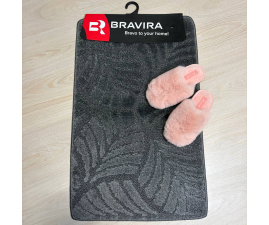 Килимок TM Bravira серія Classik (50х80см)  Anthracite, поліпропілен (CLT202022-193)