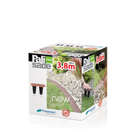 Паркан декоративний Prosperplast Palisada2 380х11.5/1.2см сірий (99538-405) - 2