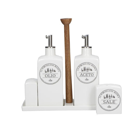 P0126250AC Пляшка для оцту La Porcellana Bianca CONSERVA CLASSIC, порцеляна, 250 мл - 2