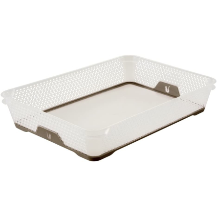 Корзина для хранения Keeeper Jonas А-4 прозрачный/серо-коричневый (Кее 367.3) - 1 Корзина для хранения Keeeper Jonas А-4 прозрачный/серо-коричневый (Кее 367.3) - 1