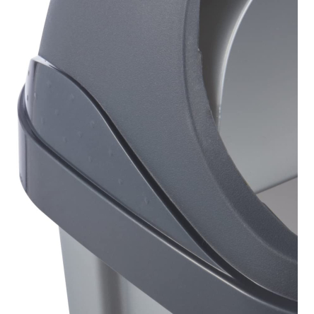 Контейнер для сміття Keeeper ROLLTOP 50л срібло (КЕЕ-0455.1) - 5