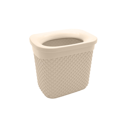 Корзина для мусора UCS DROP 2л кремовая (UCS-113605) - 1