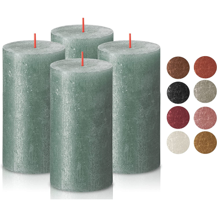 Свеча Рустик Bolsius SHIMMER столбик 13х6.8см оксидно-синяя (BOL- 647169.1) - 7 Свеча Рустик Bolsius SHIMMER столбик 13х6.8см оксидно-синяя (BOL- 647169.1) - 7