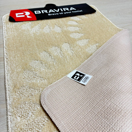Килимок TM Bravira серія Classik (50х80см) бежевий Beige, поліпропілен (CLT202006-153) - 3 Килимок TM Bravira серія Classik (50х80см) бежевий Beige, поліпропілен (CLT202006-153) - 3