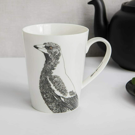 DX0569 Кружка для чая Magpie MARINI FERLAZZO фарфоровая, 12,5 х 9 х 11,5 см, 450 мл - 4