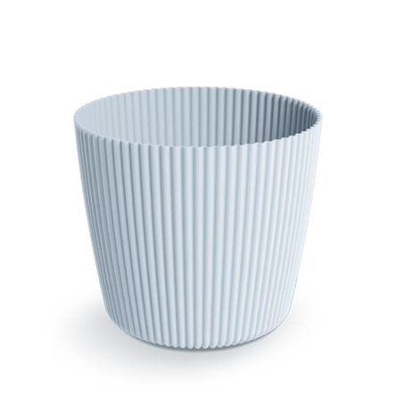 Горшок для цветов Prosperplast Milly 23.6х23.6х20.8см круглый светло-серый (73588-443) - 1