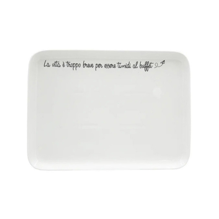 U10254097A83 Піднос прямокутний La Porcellana Bianca GLI ONESTI, 30 х 22 см - 1