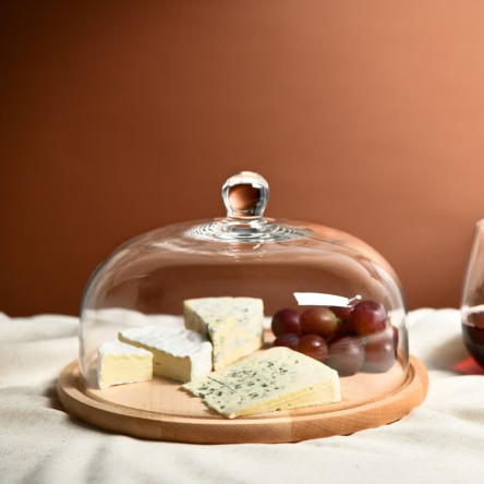 Підставка дерев'яна GLAMOUR d26см із кришкою (KROS-913971) - 4 Підставка дерев'яна GLAMOUR d26см із кришкою (KROS-913971) - 4