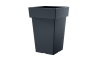 Цветочный горшок Prosperplast LOFLY квадратный высокий 30х44см антрацит (70722-433) - 1
