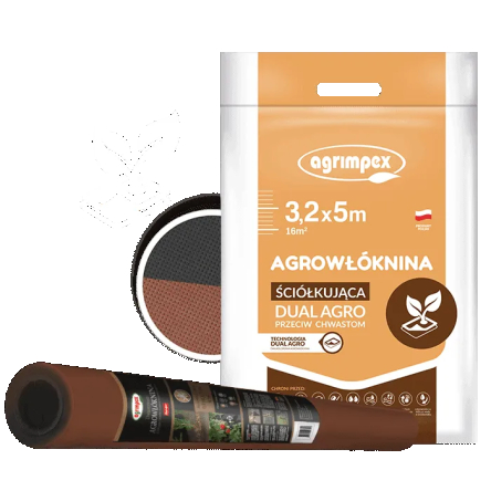 Агроткань для мульчирования Dual-Agro против сорняков, нанорол 1.6х10 (Agro-E0022) - 1