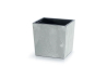 Горшок для цветов Prosperplast URBI SQUARE LOW EFFECT 29.5х29.5х29см квадратный с вкладышем бетон мраморный (56942-422) - 1