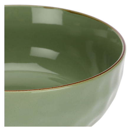 Миска для салата Rose&amp;Tulipani Milano CONCERTO VERDE OLIVA, керамограніт, олива, діам. 20 см - 3