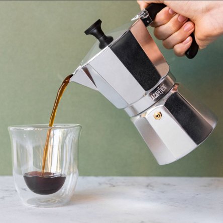 Кофеварка гейзерна Kitchen Craft LA CAFETIERE, алюминий, 150 мл - 3 Кофеварка гейзерна Kitchen Craft LA CAFETIERE, алюминий, 150 мл - 3