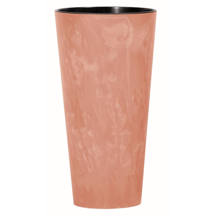 Горщик для квітів ProsperplastTUBUS SLIM EFFECT 40х40х76.2см круглий з вкладишем мармуровий терра (66589-624) - 2