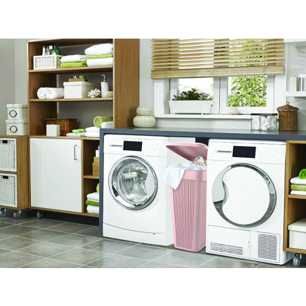 Корзина для белья UCS KNIT узкая 43л пурпурно-розовая (UCS-175009.1) - 4