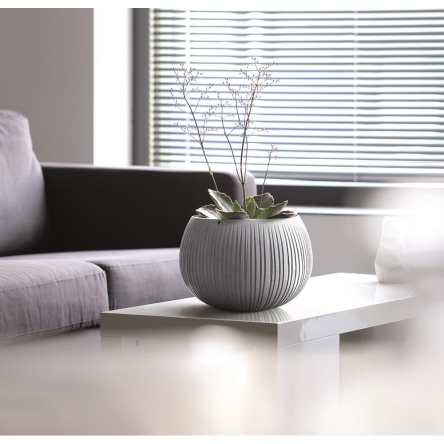 Горщик для квітів Prosperplast BETON BOWL із вкладишем 15х10см бетон (65926-422) - 3 Горщик для квітів Prosperplast BETON BOWL із вкладишем 15х10см бетон (65926-422) - 3