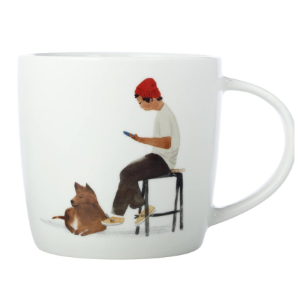 DX1066 Кружка BEST FURRY FRIENDS Café Waiting, фарфор, 400 мл - 1
