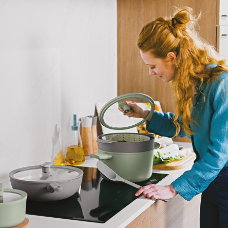 Дуршлаг-пароварка BergHOFF LEO BALANCE силиконовый, диаметр 24см (3950476) - 5