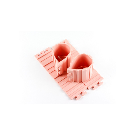 Форма силиконовая MysSilicone для выпечки разъемная 4шт 5.5х19см розовая (MYS-41144) - 2