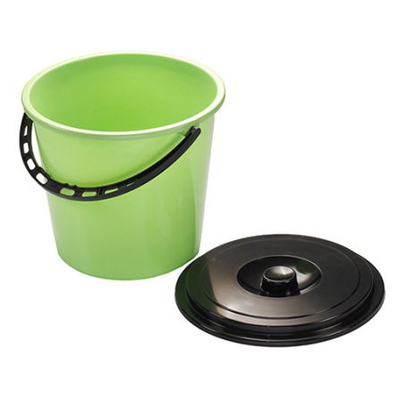 Відро пластикове MTM 10л з кришкою (MTM-9218) - 1