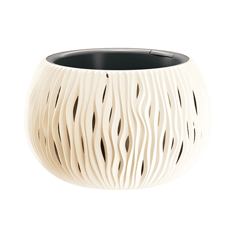 Горщик для квітів Prosperplast Sandy Bowl WS із вкладишем підвісний 29х19см кремовий (23100-728) - 2 Горщик для квітів Prosperplast Sandy Bowl WS із вкладишем підвісний 29х19см кремовий (23100-728) - 2