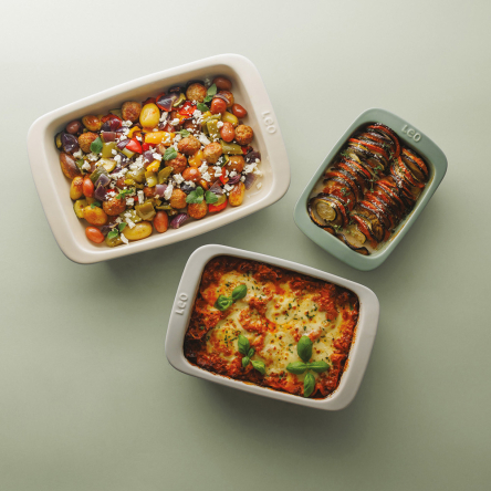 Набір прямокутних форм для запікання BergHOFF LEO BALANCE кераміка, 3 предмети (3950510) - 4