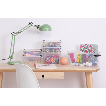 Ємність для зберігання Plast Team HOME BOX 3л прозорий з чорним (TEA-2234) - 2 Ємність для зберігання Plast Team HOME BOX 3л прозорий з чорним (TEA-2234) - 2