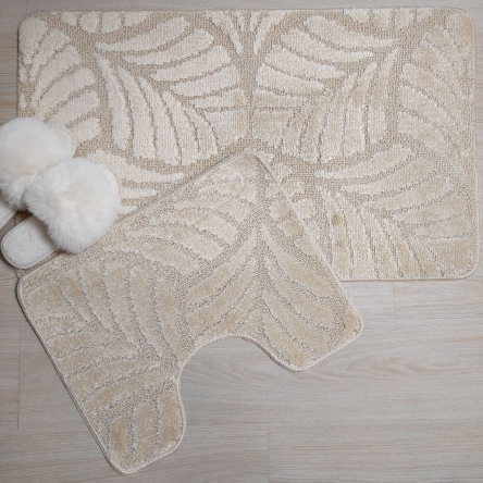 Набір килимків TM Bravira серія Classik (50х80, 40х50см) бежевий Beige, поліпропілен ( CLT202022-153) - 1