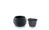 Горшок для цветов Prosperplast FURU Bowl 37.8х37.8х23см круглый с вкладышем антрацит (73093-433) - 2