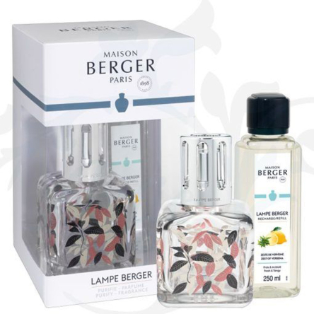 4806 Аромалампа Maison Berger Paris ICE CUBE FEUILLE, 256 мл з ароматом ZEST OF VERBENA, 250 мл - 1