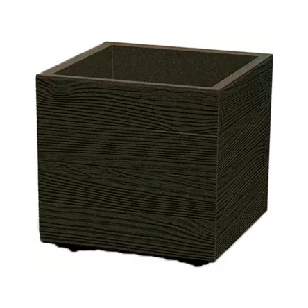 Горщик для квітів Prosperplast Madera Square Eco Wood 38.5х38.5х37см квадратний, кавовий (82771-4625) - 1