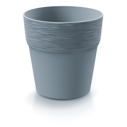 Горщик для квітів Prosperplast FURU-2 12х12х12.2см круглий світло-сірий (73645-443) - 1 Горщик для квітів Prosperplast FURU-2 12х12х12.2см круглий світло-сірий (73645-443) - 1