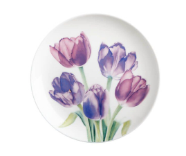 JY0048 Тарілка обідня Tulips FLORIADE порцелянова, діам. 20 см