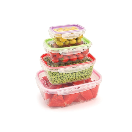 Комплект емкостей вакуумных LOCK & FIT прямоугольных 4шт 0.45л+1л+2л+4л (UCS-170004) - 1 Комплект емкостей вакуумных LOCK & FIT прямоугольных 4шт 0.45л+1л+2л+4л (UCS-170004) - 1