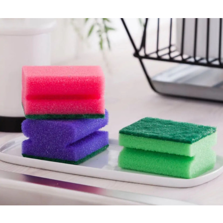 Губка для посуду YORK профільована 5шт (YR-3102) - 2