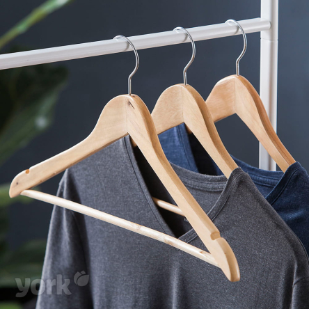 Вішалка YORK дерев'яна для одягу 3шт (YR-51) - 3