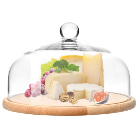 Підставка дерев'яна GLAMOUR d26см із кришкою (KROS-913971) - 2 Підставка дерев'яна GLAMOUR d26см із кришкою (KROS-913971) - 2