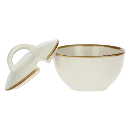 Мисочка Rose&amp;Tulipani Milano CONCERTO AVORIO, керамограніт, кремовий, 8 х 8 см - 9