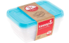 Комплект ємностей для мікрохвильової печі Keeeper Fredo Fresh прямокутний 3х1.25 л (KEE-675) - 1