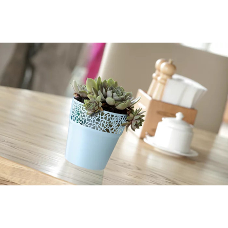 Горщик для квітів Prosperplast TREE 12х12х12.2см круглий білий (78995-449) - 3 Горщик для квітів Prosperplast TREE 12х12х12.2см круглий білий (78995-449) - 3