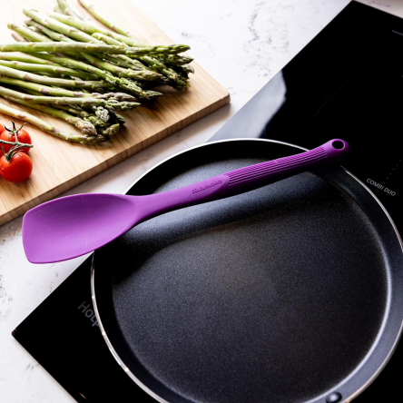 Лопатка глубокая Kitchen Craft COLOUR WORKS, фиолетовая, силикон, 27,5 см - 5