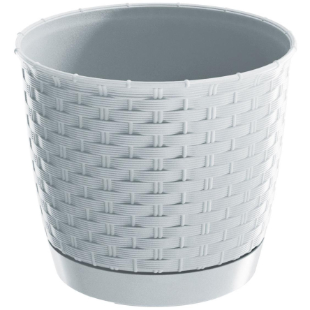 Горщик для квітів Prosperplast RATOLLA круглий 22х19.5см білий (70765-449) - 1