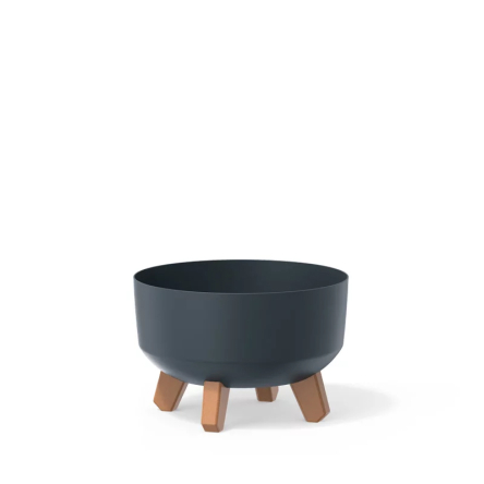 Горщик для квітів Prosperplast GRACIA 23.8х23.8х18.7см круглий на ніжках антрацит (87352-433) - 1 Горщик для квітів Prosperplast GRACIA 23.8х23.8х18.7см круглий на ніжках антрацит (87352-433) - 1