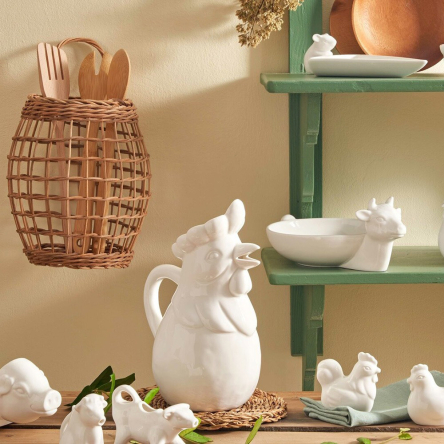 U10010091U00 Тарілка для моцарелли La Porcellana Bianca FATTORIA, 27 х 18 см - 5