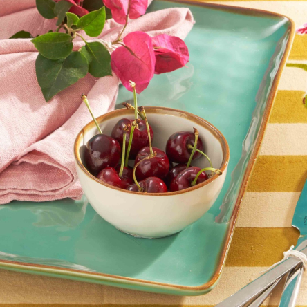 Мисочка Rose&amp;Tulipani Milano CONCERTO AVORIO, керамограніт, кремовий, діам. 7 см - 2