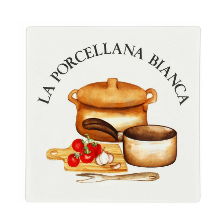 P0126SQ18D Підставка під гаряче La Porcellana Bianca CONSERVA, порцеляна, 18 х 18 см - 1 P0126SQ18D Підставка під гаряче La Porcellana Bianca CONSERVA, порцеляна, 18 х 18 см - 1