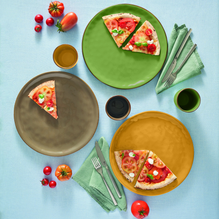 Миска для супа з ручками Rose&amp;Tulipani Milano CONCERTO VERDE OLIVA, керамограніт, олива, 600 мл - 6