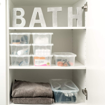 Ящик для зберігання з кришкою Rotho ARCO прозорий 2л (RTH-11633) - 4