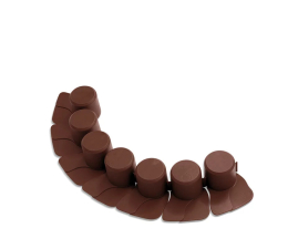 Паркан декоративний Prosperplast Palisada 405х6см коричневий (40077-222)