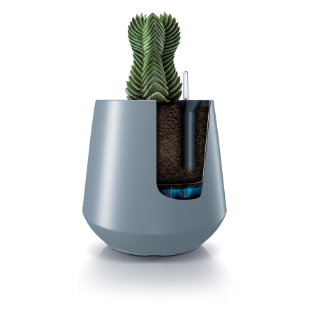 Горщик для квітів Prosperplast HEOS із вкладишем 44х44см світло-сірий (88932-443) - 2